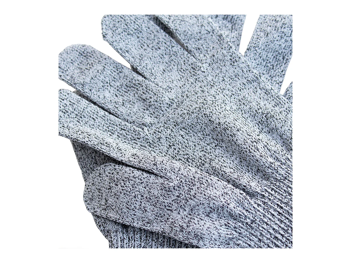 Gants résistants aux coupures Classe 5 EN388 Lot de 2 Taille L - Gris