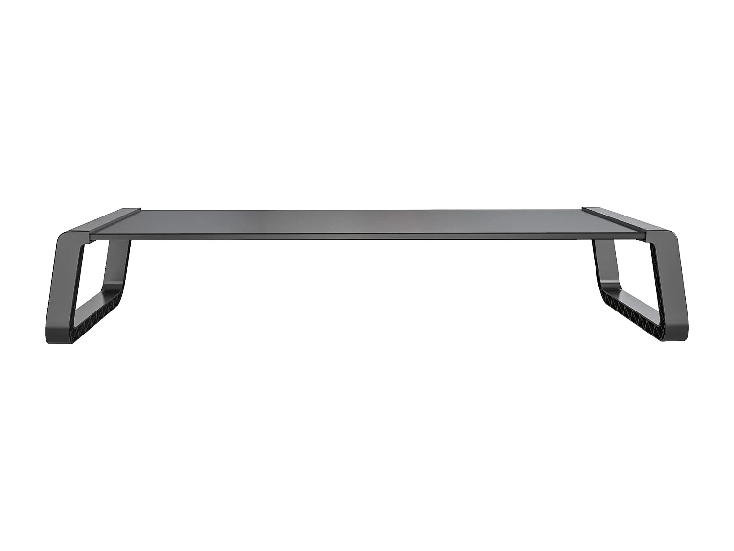 ANSAN Support de Moniteur Moniteur Riser Bureau Table d'Ordinateur Verre Noir