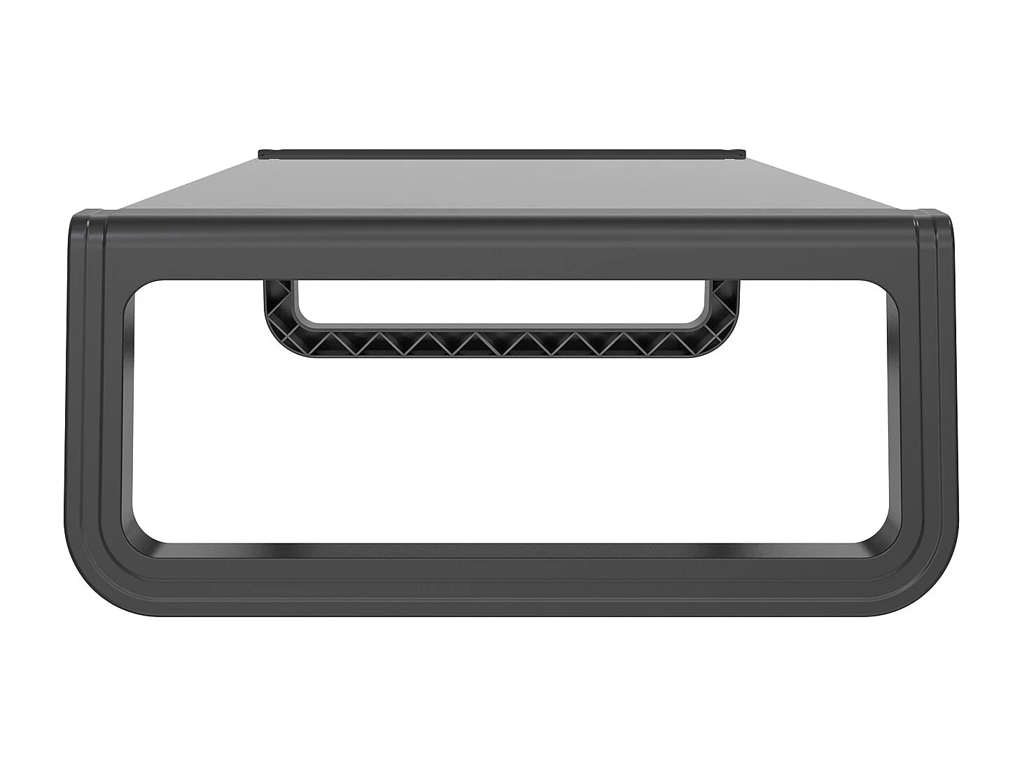 ANSAN Support de Moniteur Moniteur Riser Bureau Table d'Ordinateur Verre Noir