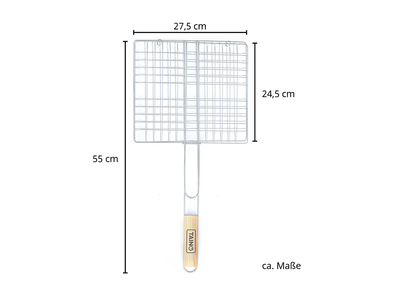 Panier à rôtir pour hamburgers en acier inoxydable