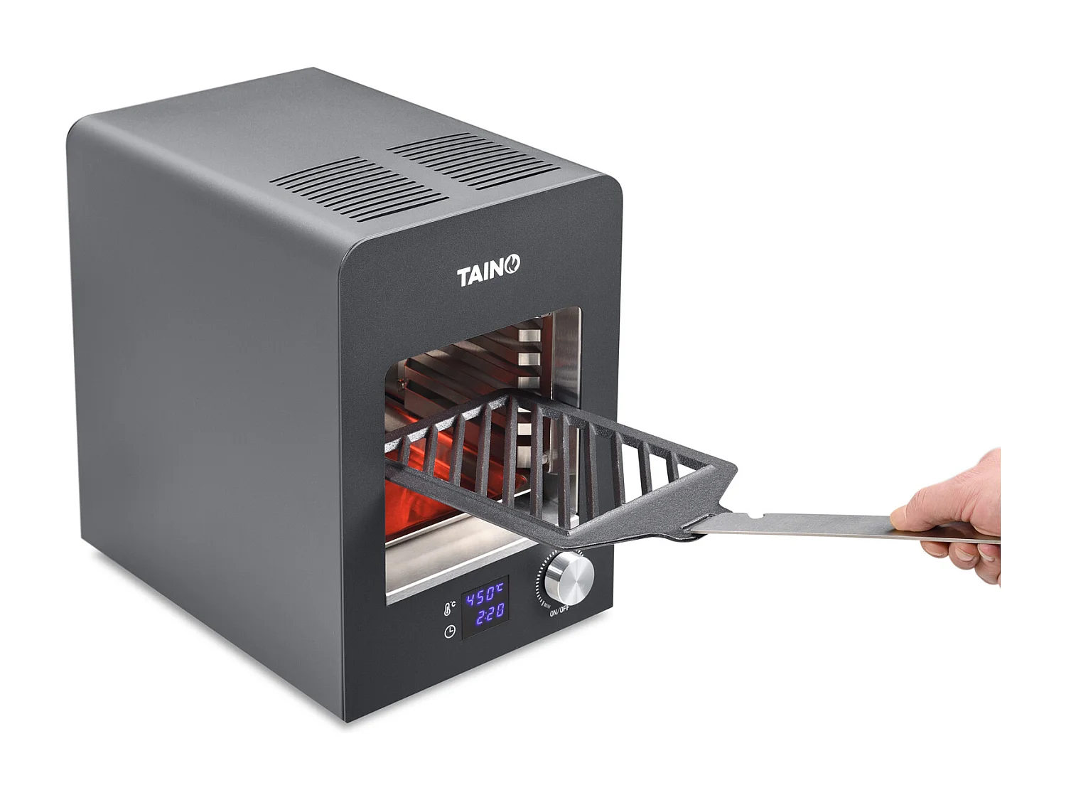 TAINO grill électrique à chaleur supérieure 800 degrés grill haute performance grill à bœuf grill à steak noir