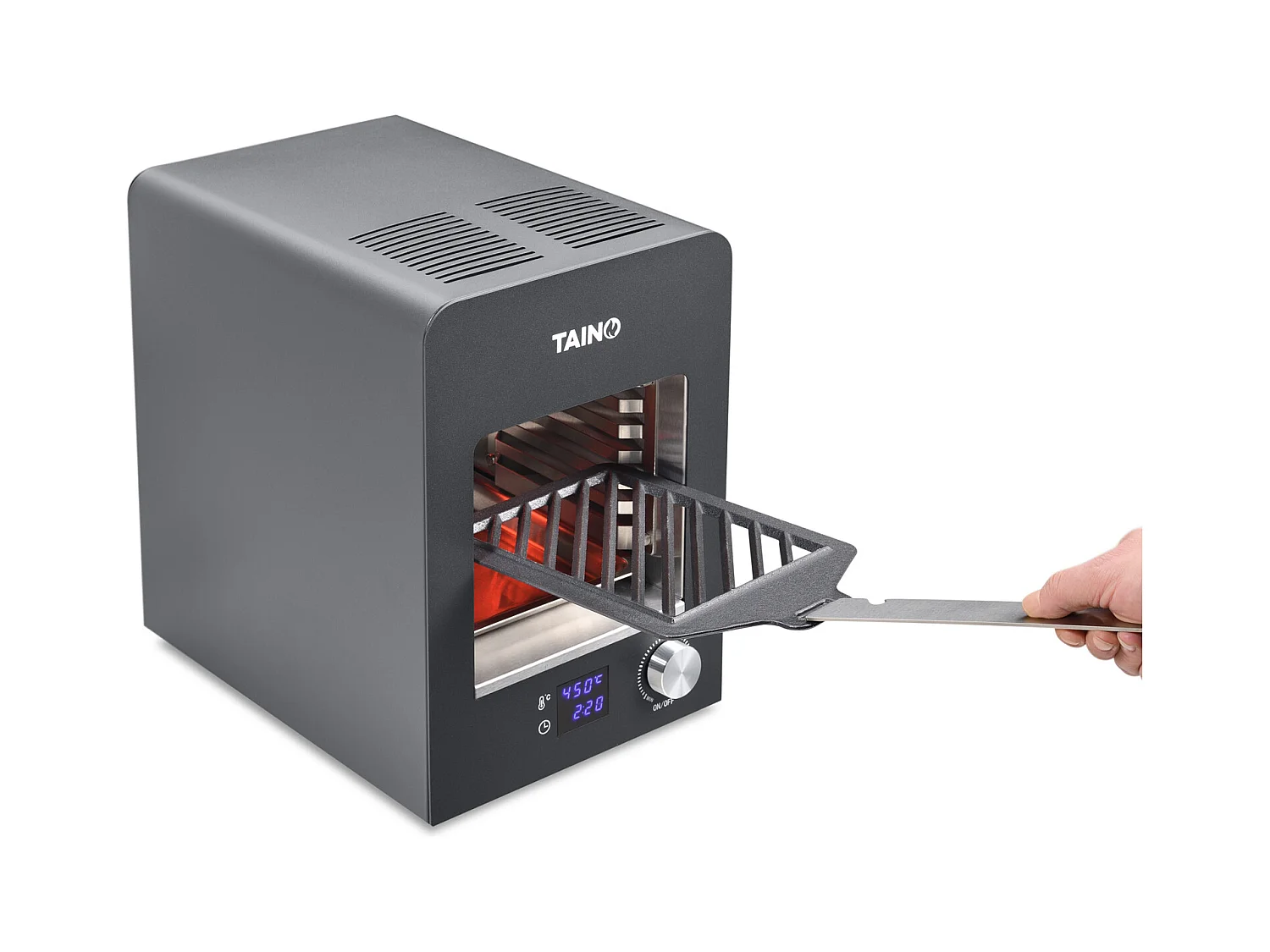 TAINO grill électrique à chaleur supérieure 800 degrés grill haute performance grill à bœuf grill à steak noir