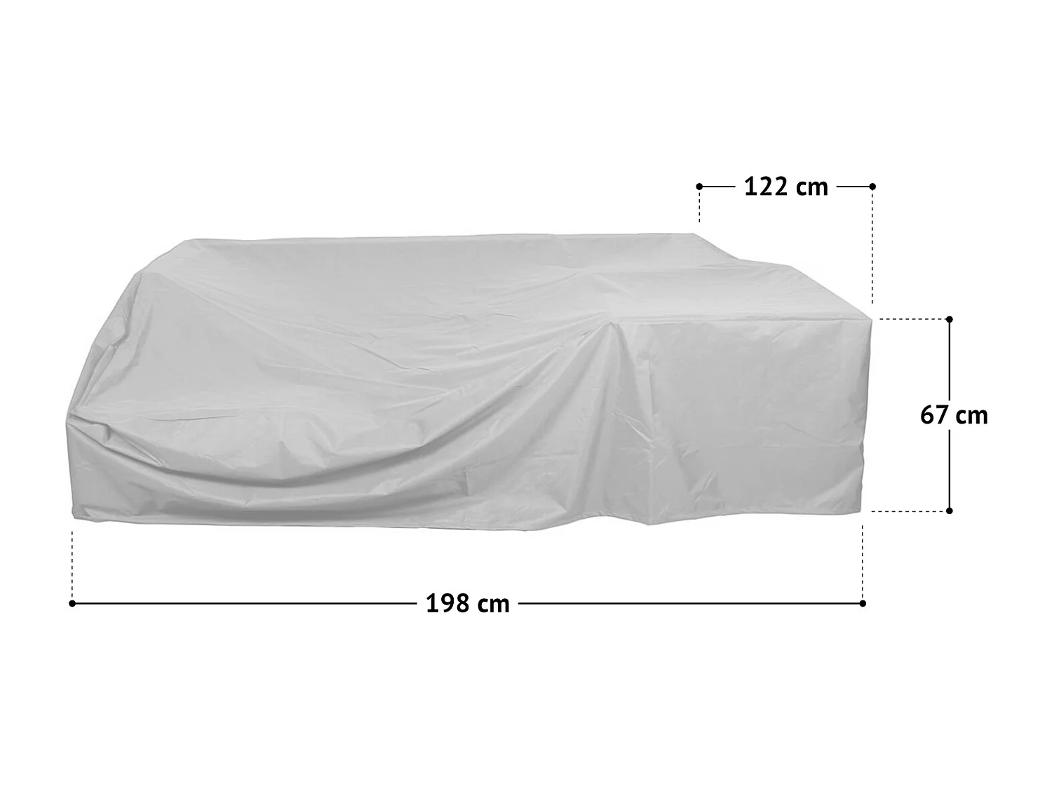 Housse de siège ROMA/MADRID en polyester gris