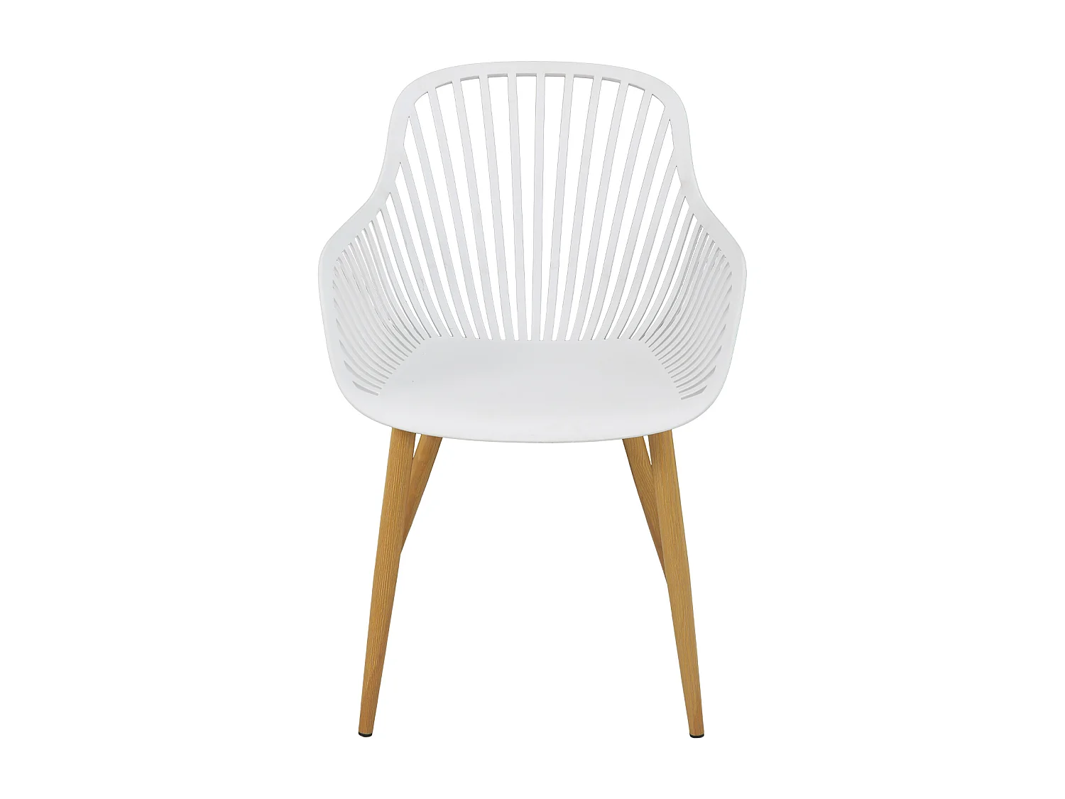 SVITA PHILLY groupe de sièges ensemble de meubles de balcon 3 pièces blanc/aspect bois