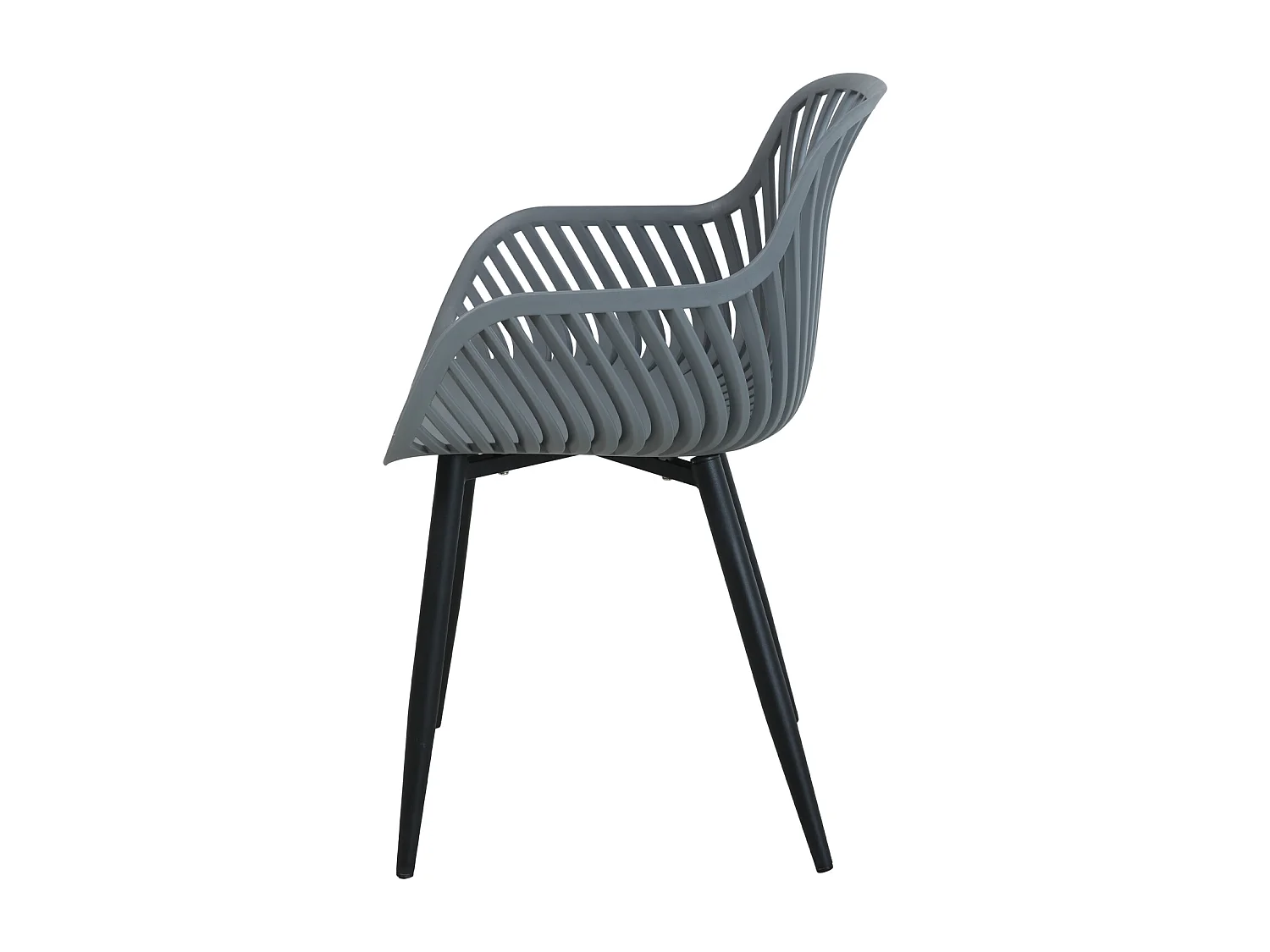 SVITA PHILLY groupe de sièges ensemble de meubles de balcon 3 pièces gris/noir