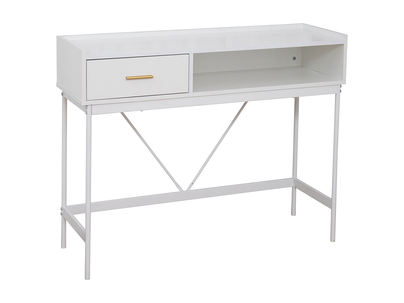 47 Table console rustique avec tiroir pour entrée, table de