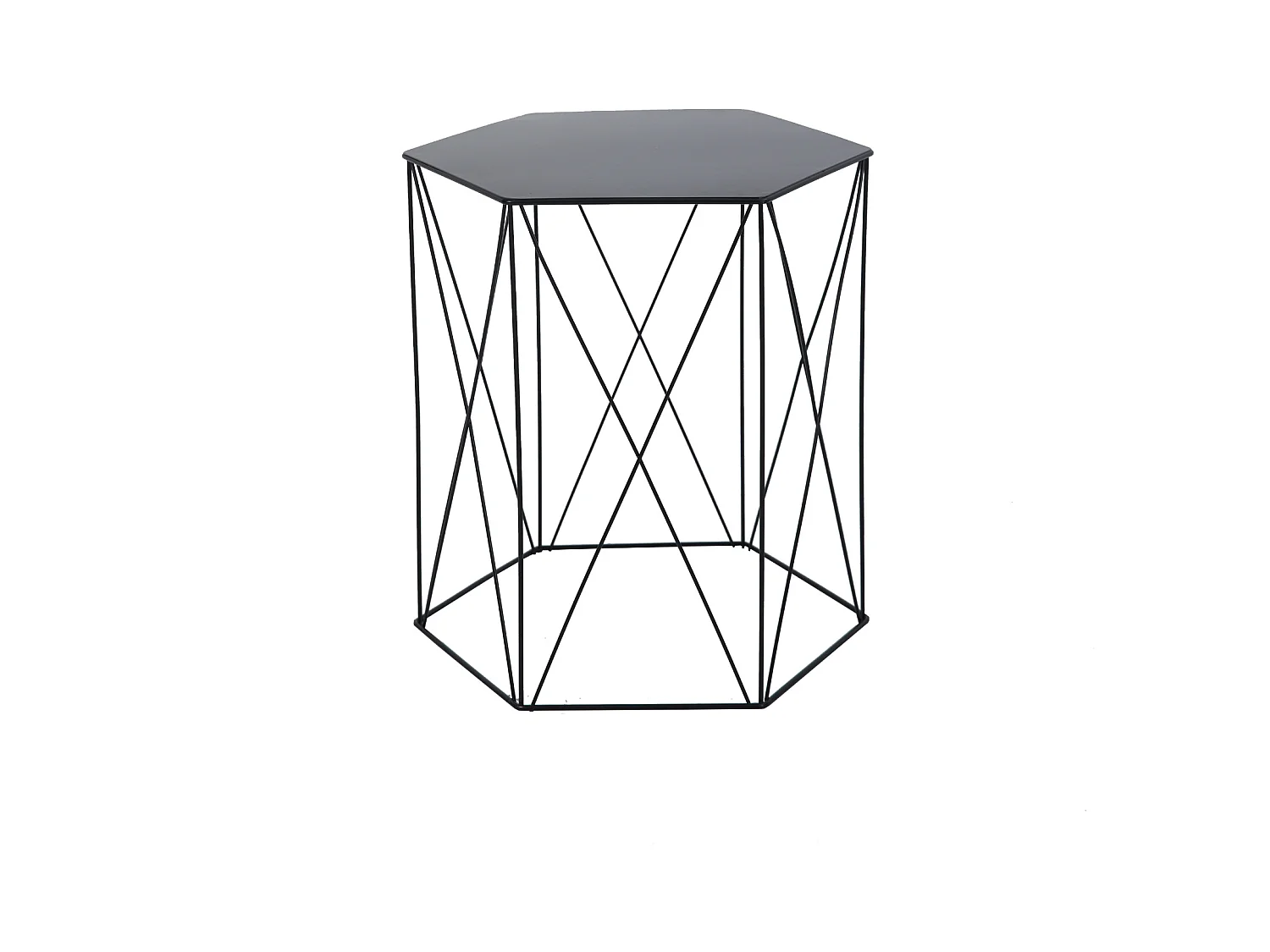 HARPA Lot de 2 tables d'appoint Table basse Moderne Noir