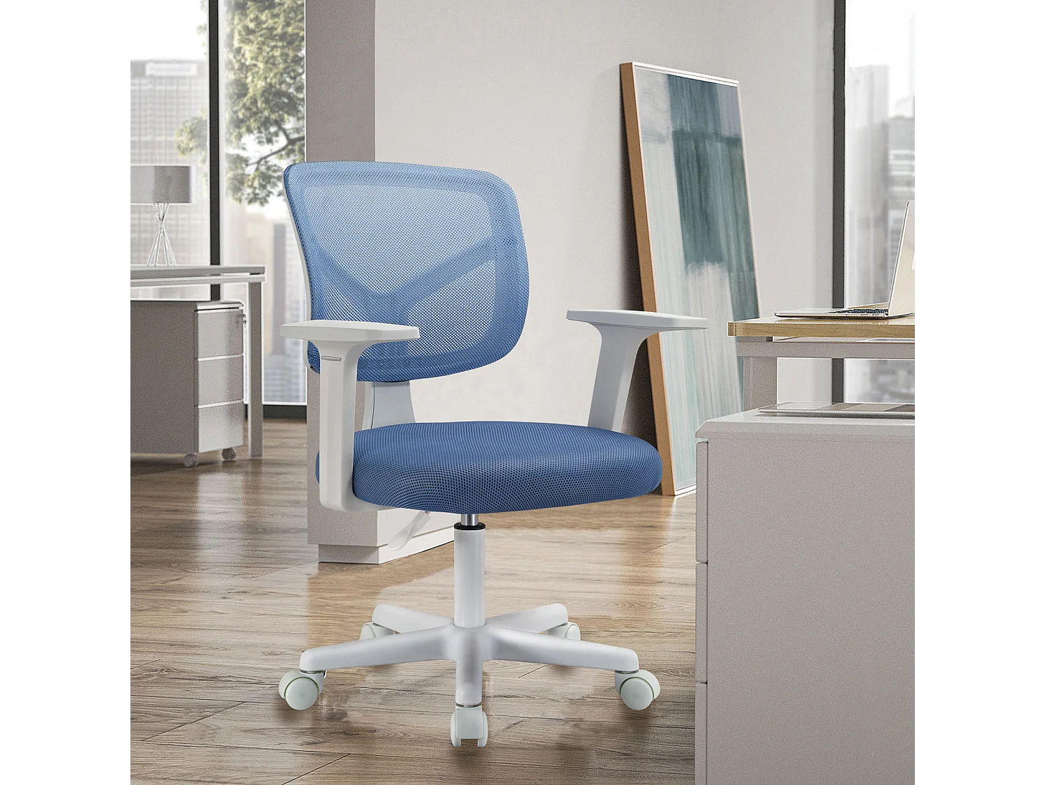 Chaise de bureau pour enfants JOY réglable en hauteur bleu