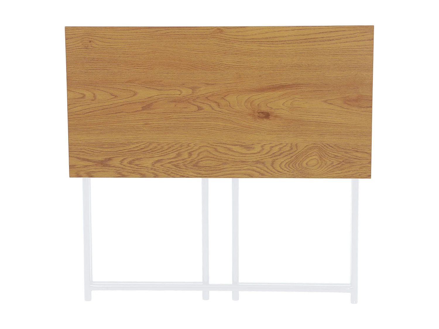 Bureau d'ordinateur pliable et étroit multifonction peu encombrant 80 x 40 x 76 cm chêne