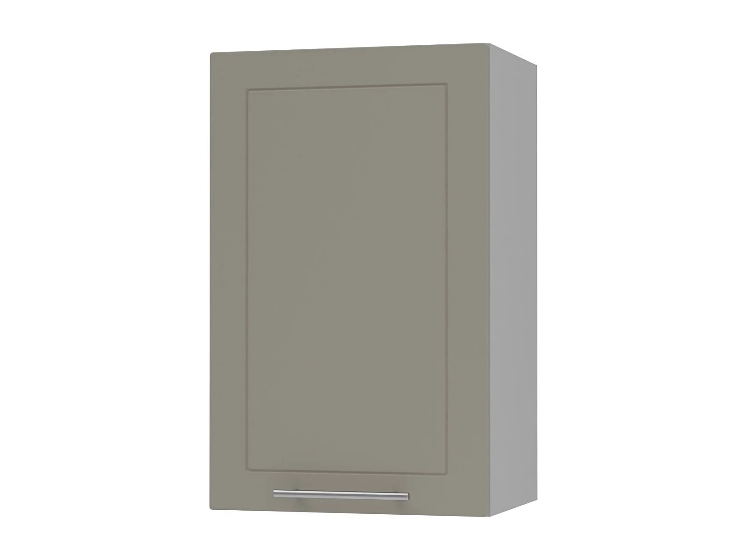 KÜCHENHÄNGESCHRANK Kvantum W2/45 Weiß Matt / Grau Matt 45 / 32,5 / 72cm