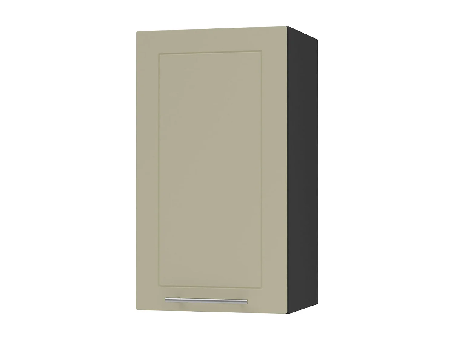 KÜCHENHÄNGESCHRANK Kvantum W2/40 Vanille Matt / Schwarz Matt 40 / 32,5 / 72cm