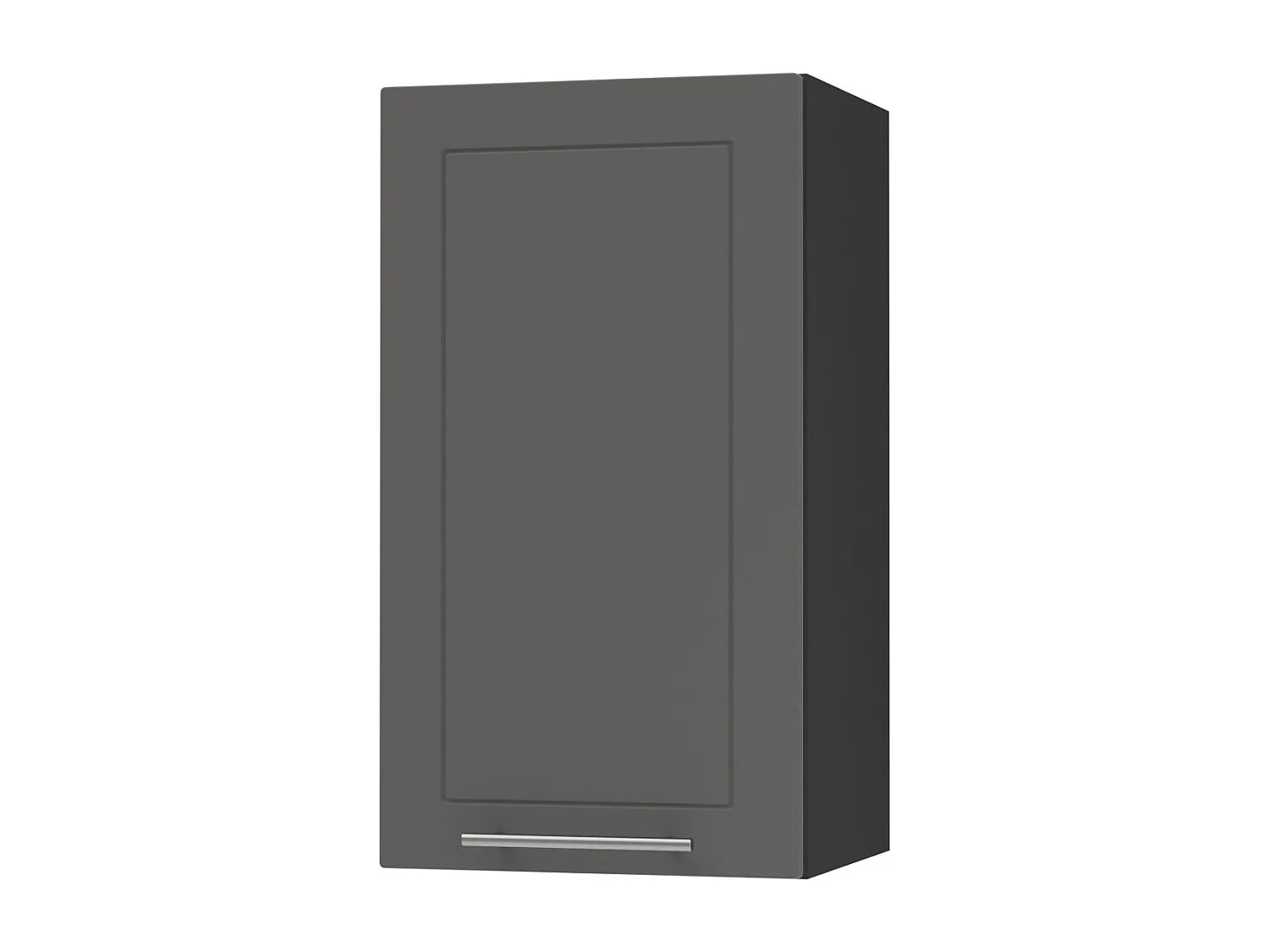 KÜCHENHÄNGESCHRANK Kvantum W2/40 Graphit Matt / Schwarz Matt 40 / 32,5 / 72cm