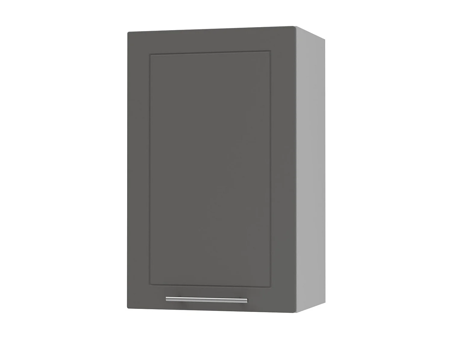 KÜCHENHÄNGESCHRANK Kvantum W2/45 Weiß Matt / Grau Matt 45 / 32,5 / 72cm