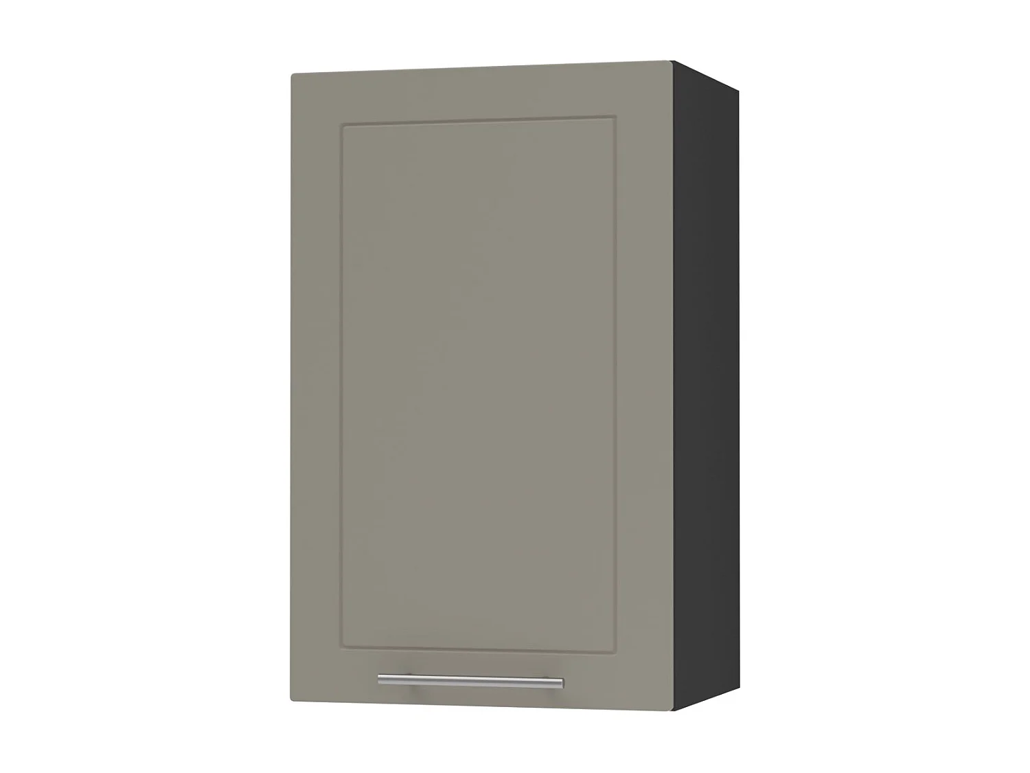 KÜCHENHÄNGESCHRANK Kvantum W2/45 Beige Matt / Schwarz Matt 45 / 32,5 / 72cm