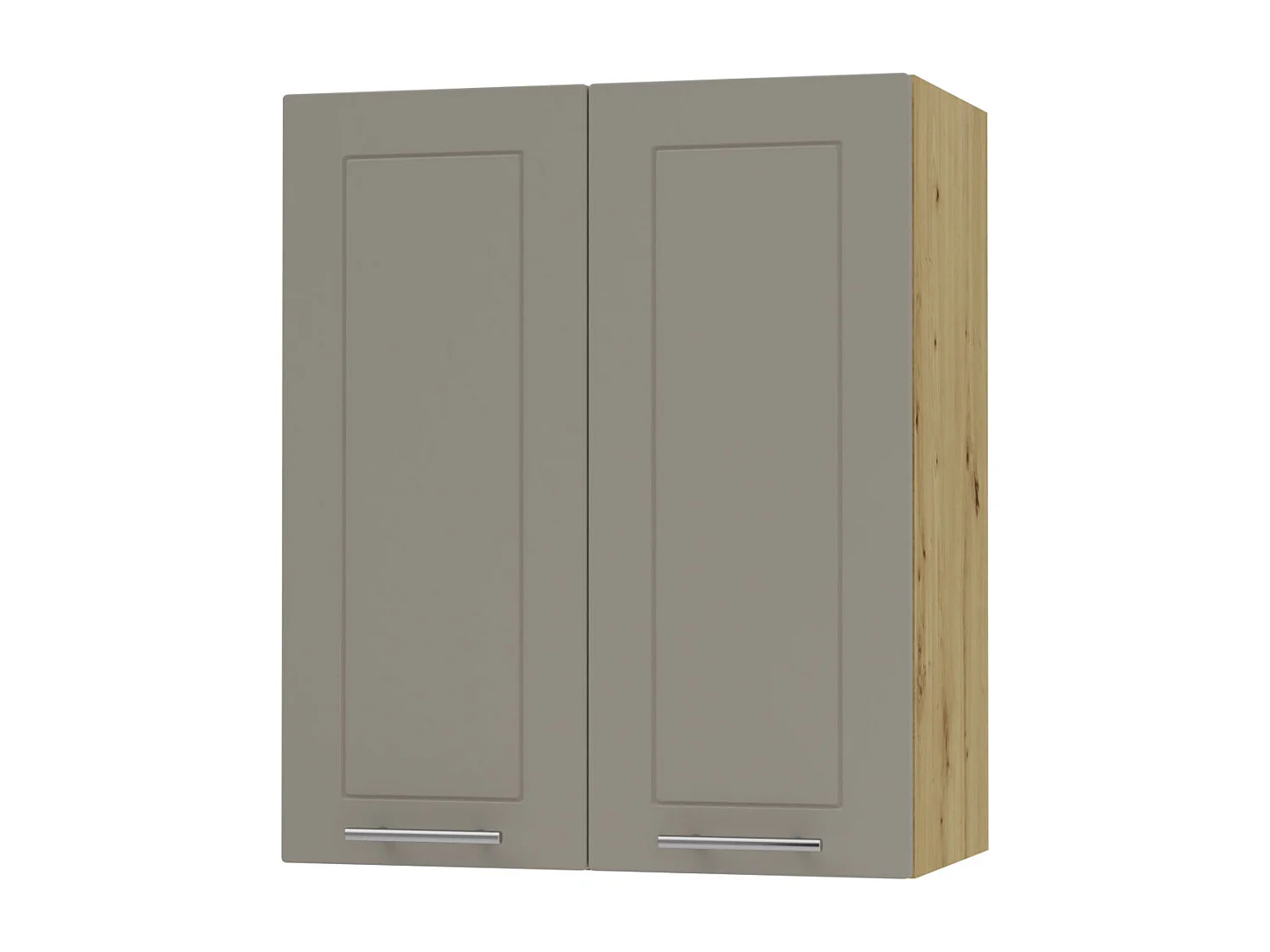 KÜCHENHÄNGESCHRANK Kvantum W3/60 Beige Matt / Eiche Artisan Matt 60 / 32,5 / 72cm