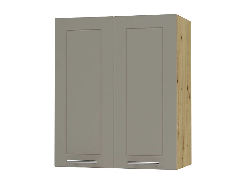KÜCHENHÄNGESCHRANK Kvantum W3/60 Beige Matt / Eiche Artisan Matt 60 / 32,5 / 72cm