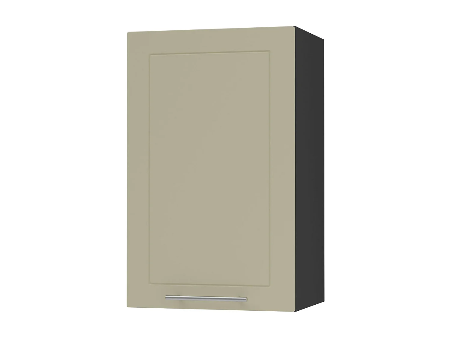 KÜCHENHÄNGESCHRANK Kvantum W2/45 Vanille Matt / Schwarz Matt 45 / 32,5 / 72cm