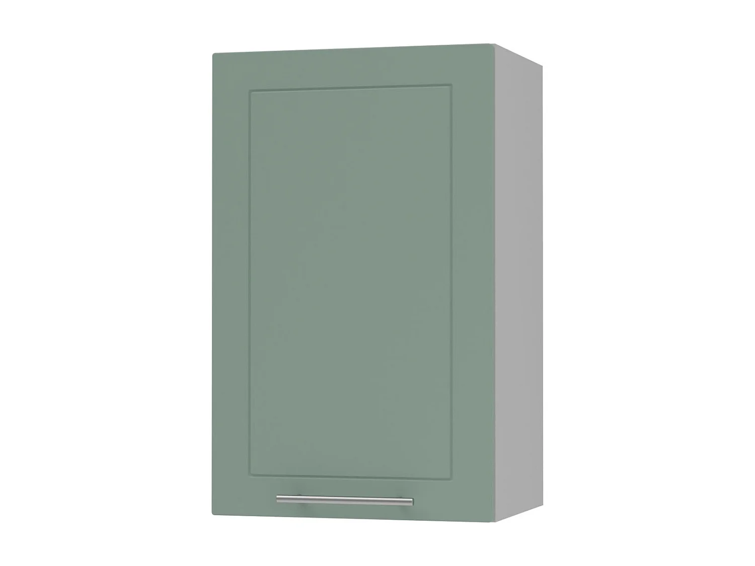 KÜCHENHÄNGESCHRANK Kvantum W2/45 Weiß Matt / Grau Matt 45 / 32,5 / 72cm