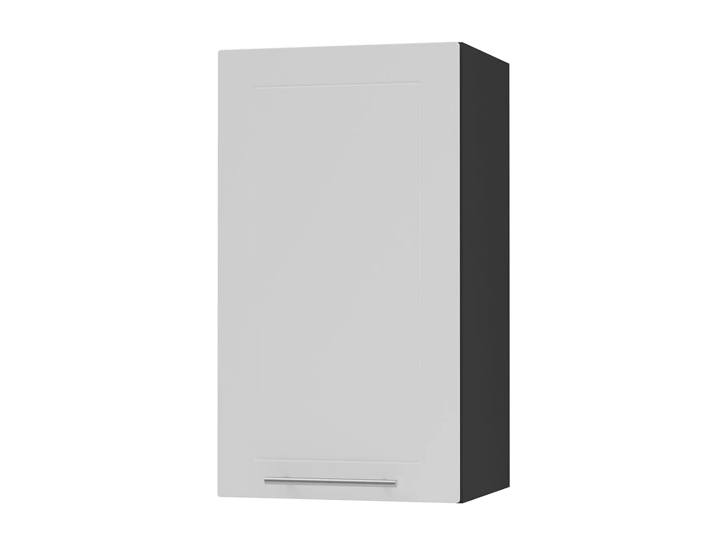 KÜCHENHÄNGESCHRANK Kvantum W2/40 Weiß Matt / Schwarz Matt 40 / 32,5 / 72cm