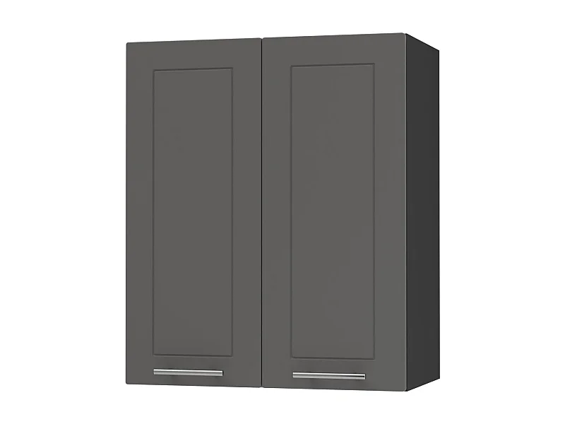 KÜCHENHÄNGESCHRANK Kvantum W3/60 Graphit Matt / Schwarz Matt 60 / 32,5 / 72cm