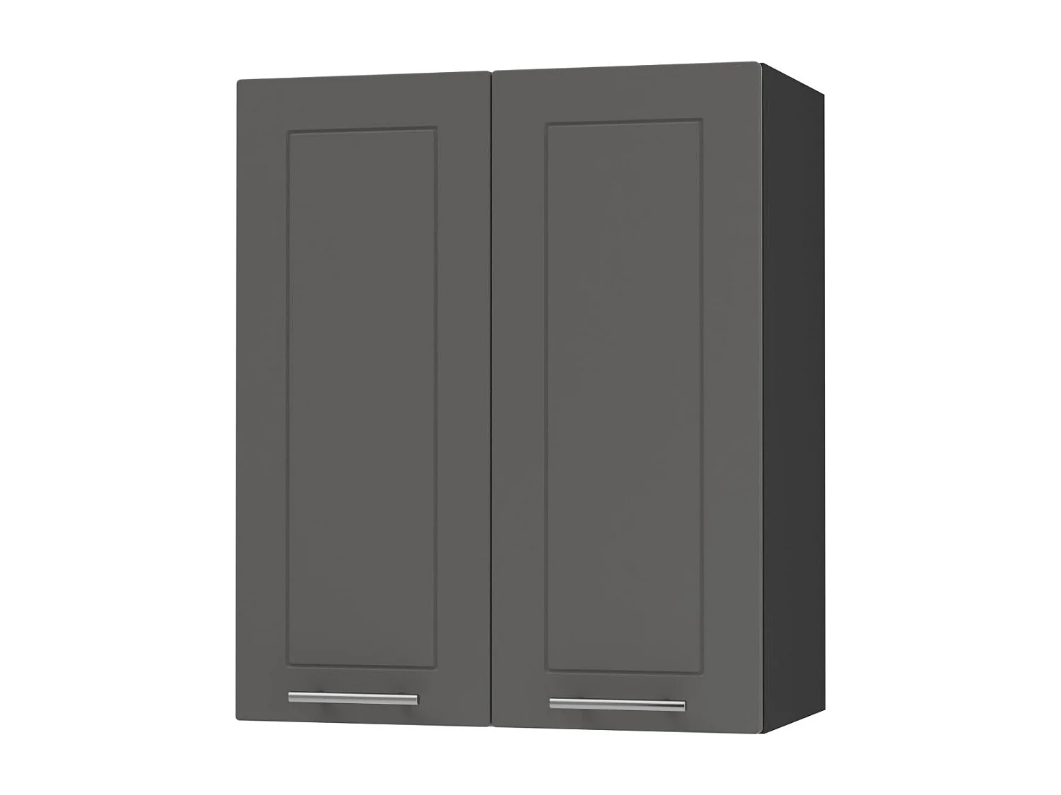 KÜCHENHÄNGESCHRANK Kvantum W3/60 Graphit Matt / Schwarz Matt 60 / 32,5 / 72cm
