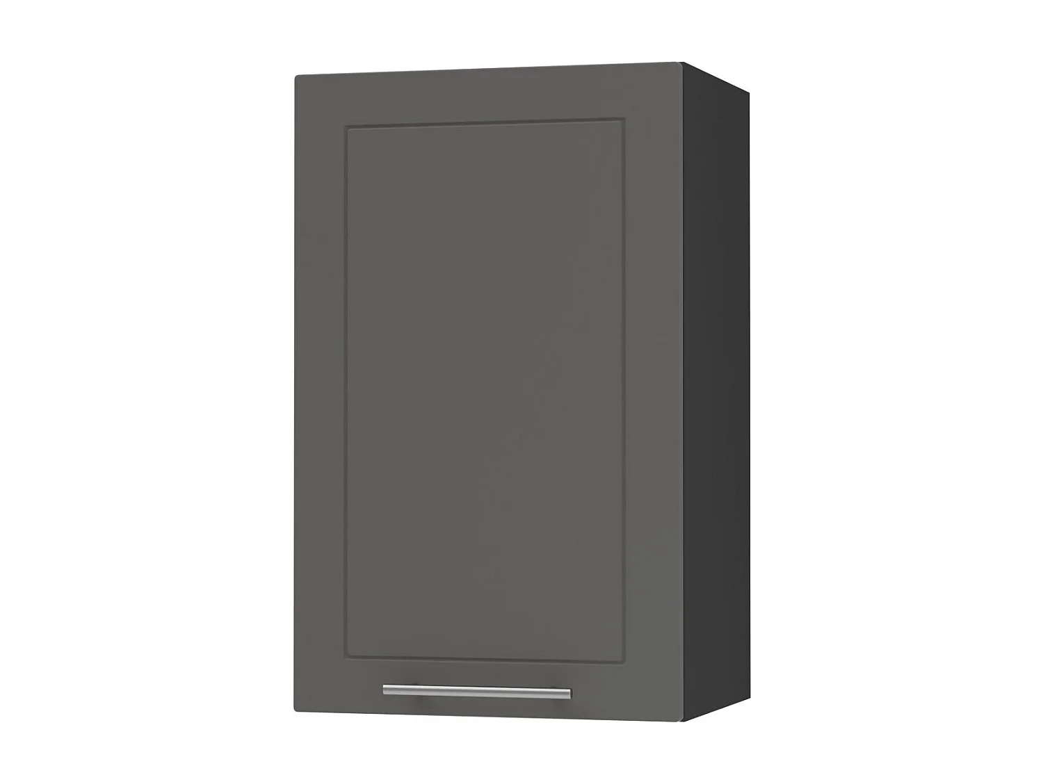 KÜCHENHÄNGESCHRANK Kvantum W2/45 Graphit Matt / Schwarz Matt 45 / 32,5 / 72cm