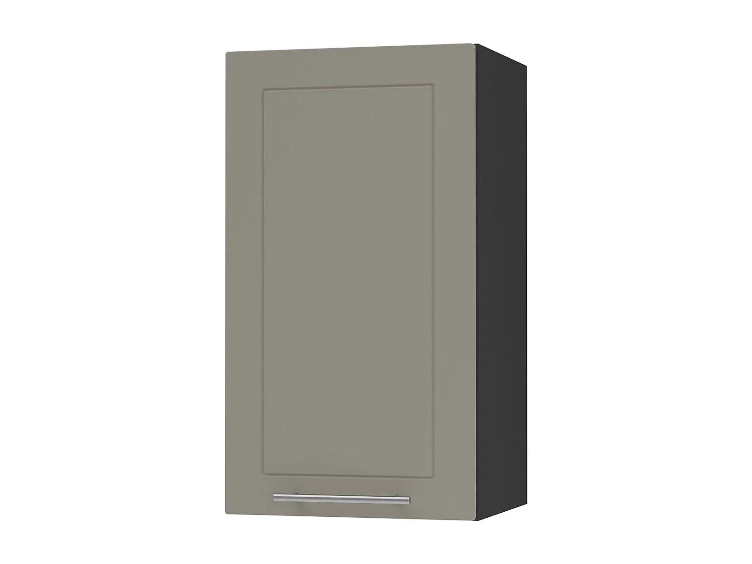 KÜCHENHÄNGESCHRANK Kvantum W2/40 Beige Matt / Schwarz Matt 40 / 32,5 / 72cm