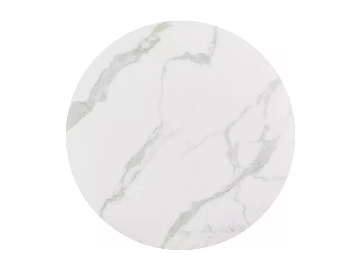 Table à manger Talia II (o90x76)/Céramique/Blanc