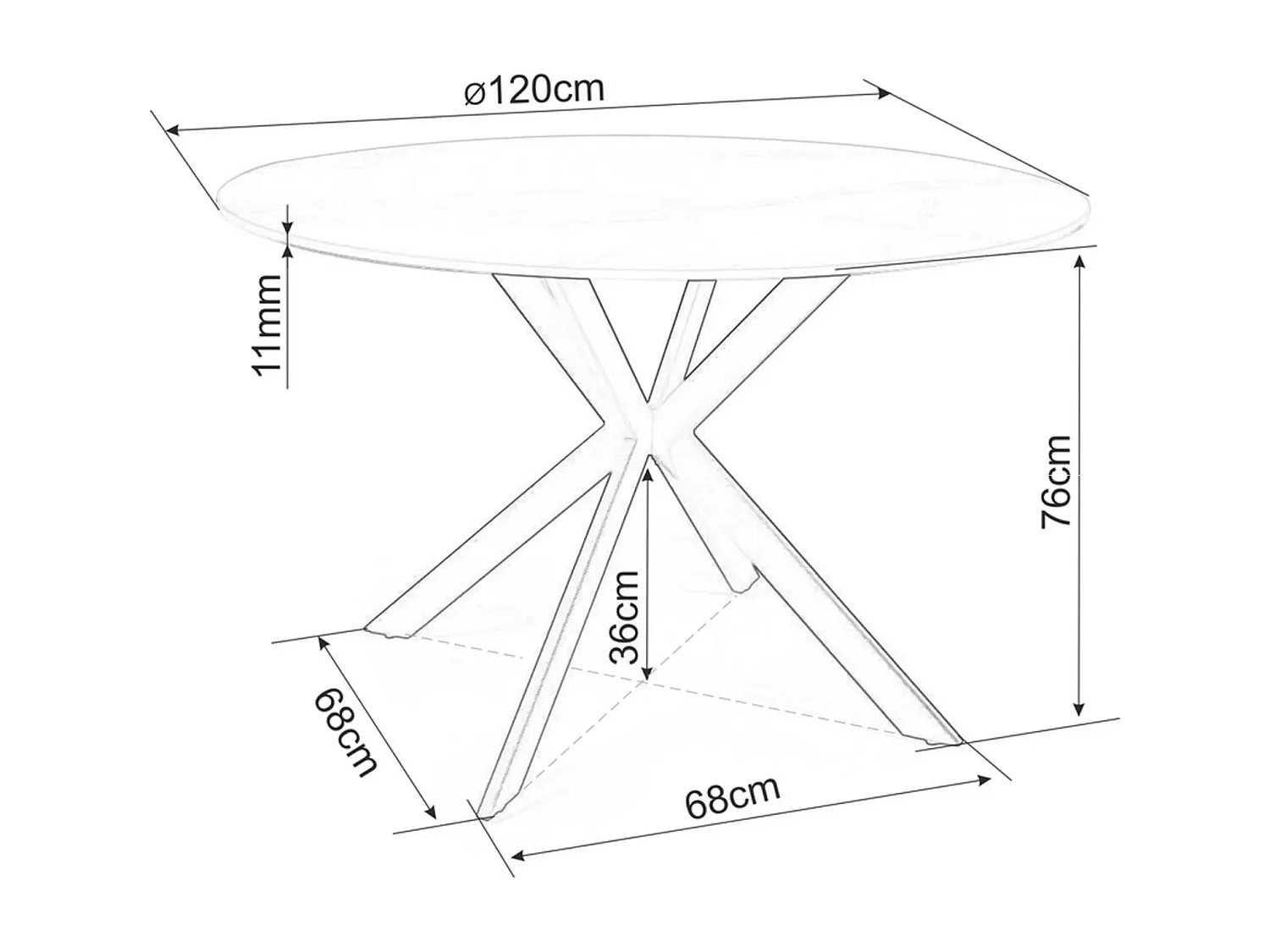 Esstisch Talia (o120x76)/Keramik/Grau