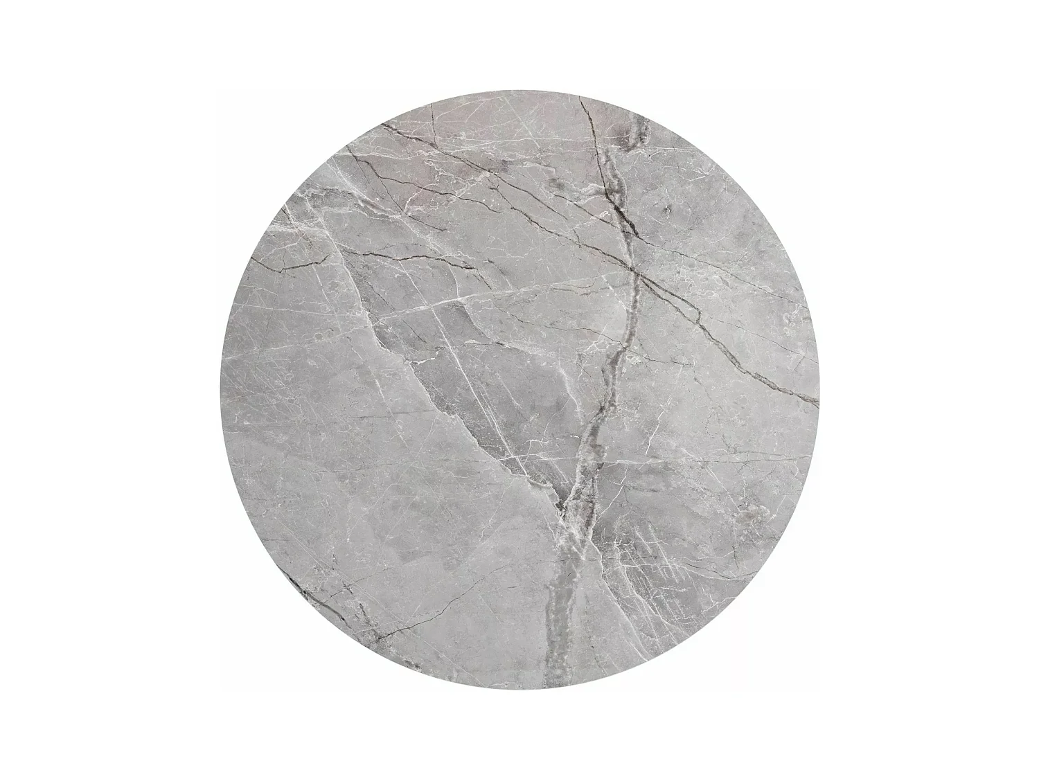 Table à manger Talia (o120x76)/Céramique/Gris