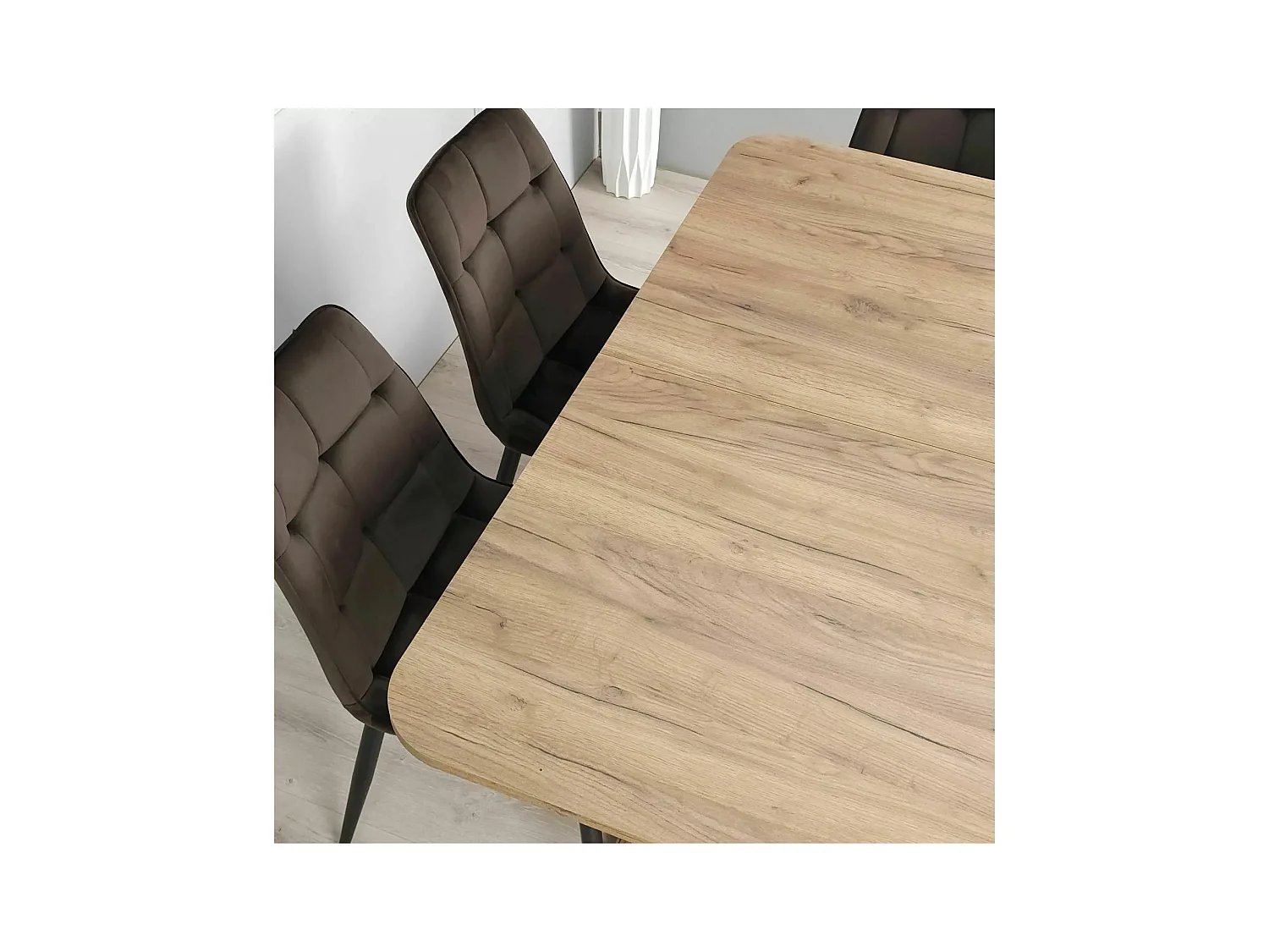 Esstisch Vidar (80x140-180)/Braun&Beige