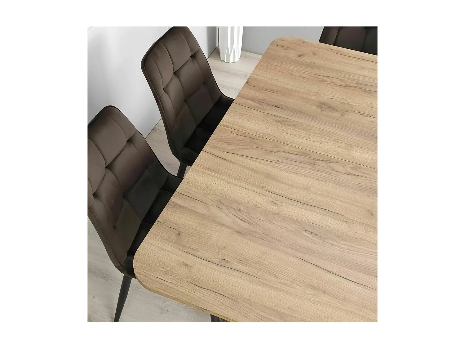 Tavolo da pranzo Vidar (80x140-180)/Marrone&Beige