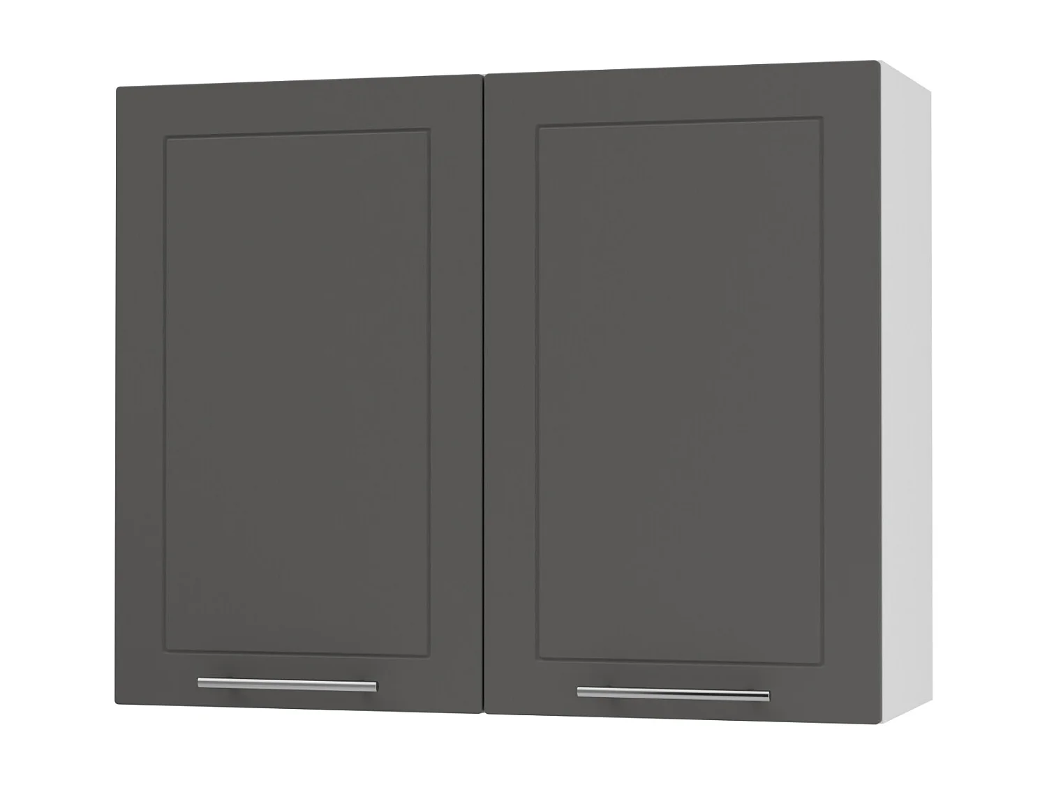 KÜCHENHÄNGESCHRANK Kvantum W3/80 Graphit Matt / Weiß Matt 80 / 32,5 / 72cm