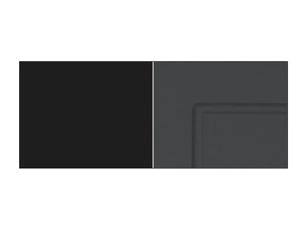 KÜCHENHÄNGESCHRANK Kvantum W2/60 Graphit Matt / Schwarz Matt 60 / 32,5 / 72cm