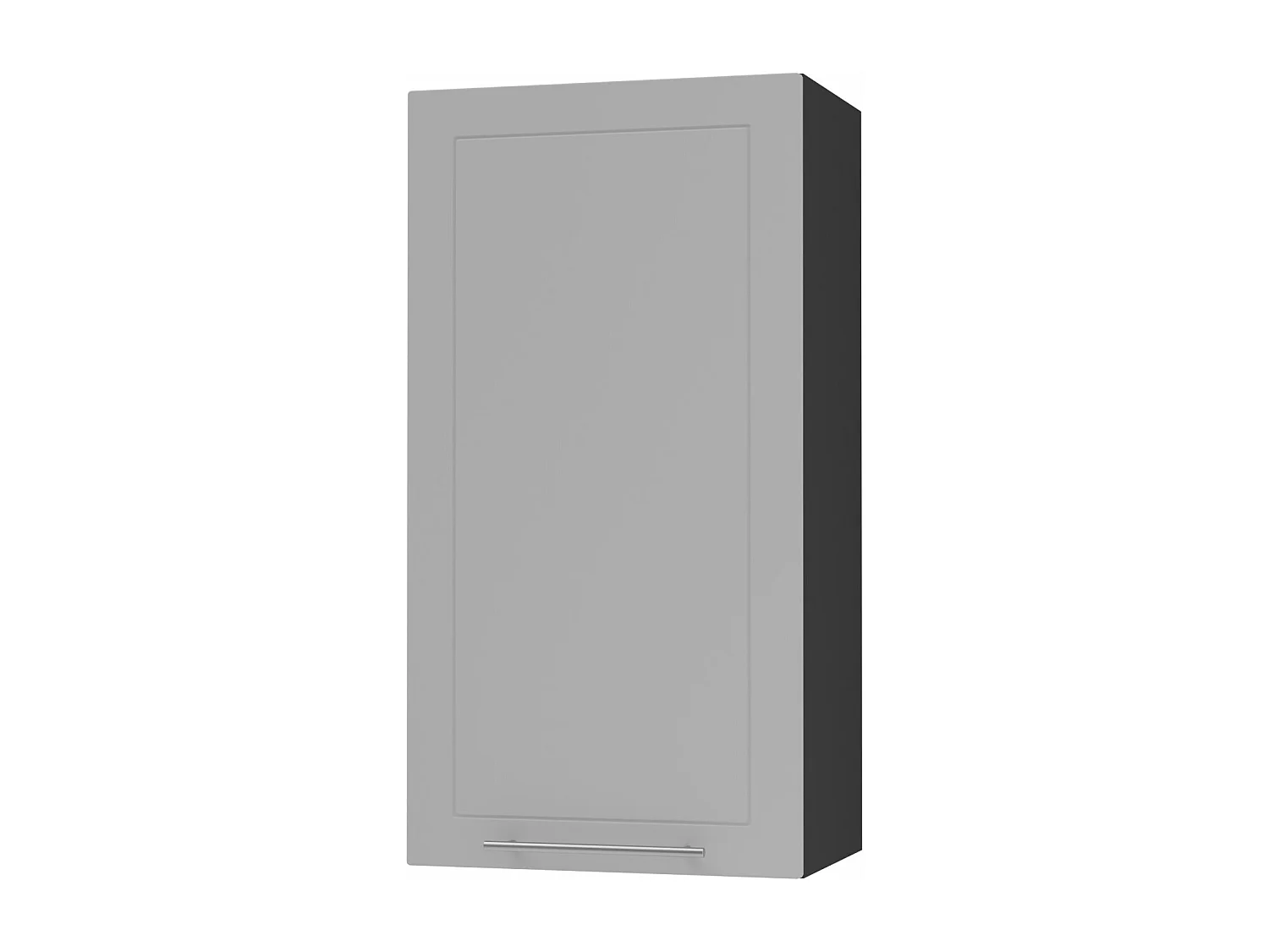 KÜCHENHÄNGESCHRANK Kvantum W4/50 Dust Grey Matt / Schwarz Matt 50 / 32,5 / 96cm