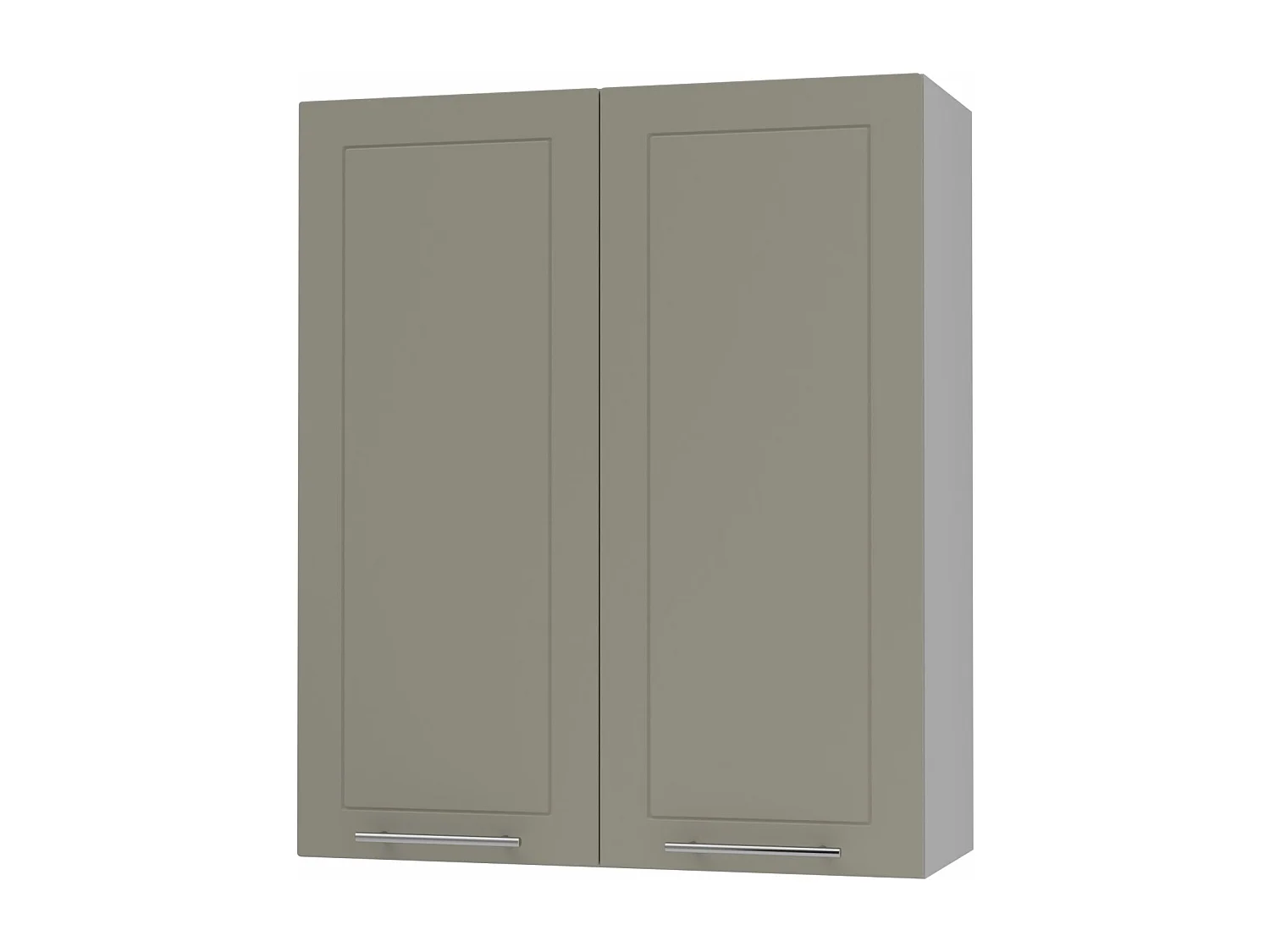 KÜCHENHÄNGESCHRANK Kvantum W4/80 Beige Matt / Grau Matt 80 / 32,5 / 96cm