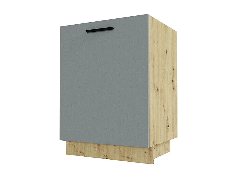 KÜCHENUNTERSCHRANK Bonn D1D/60 Dust Grey Matt / Eiche Artisan Matt 60 / 50 / 82cm