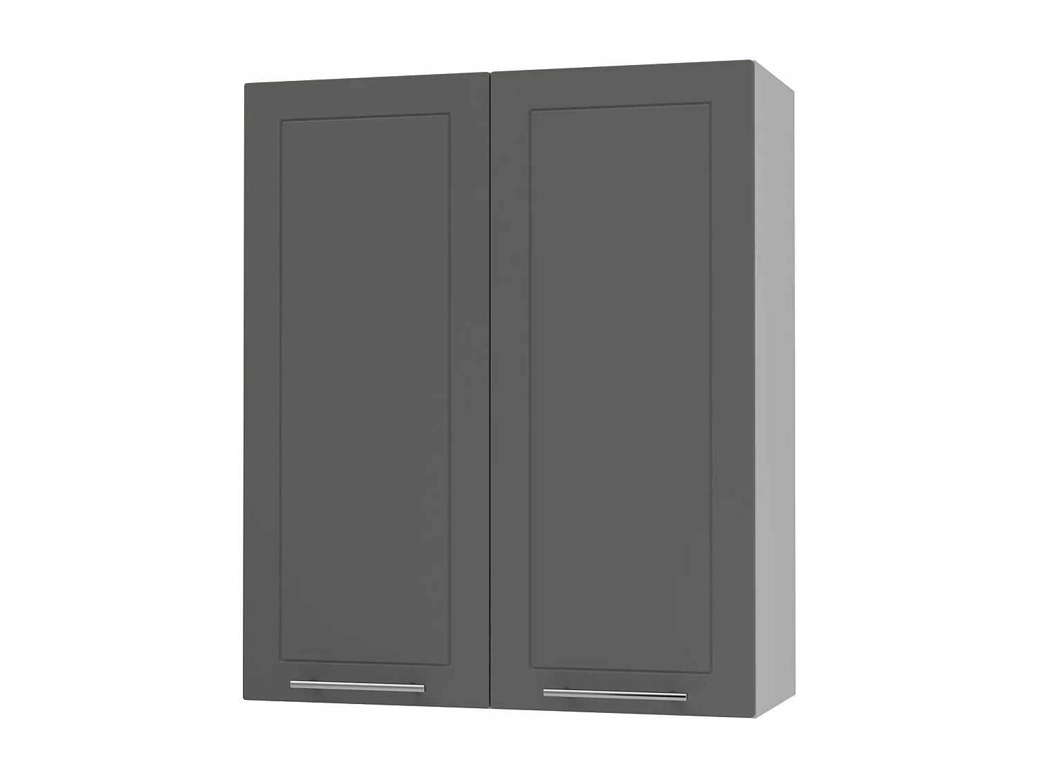 KÜCHENHÄNGESCHRANK Kvantum W4/80 Graphit Matt / Grau Matt 80 / 32,5 / 96cm