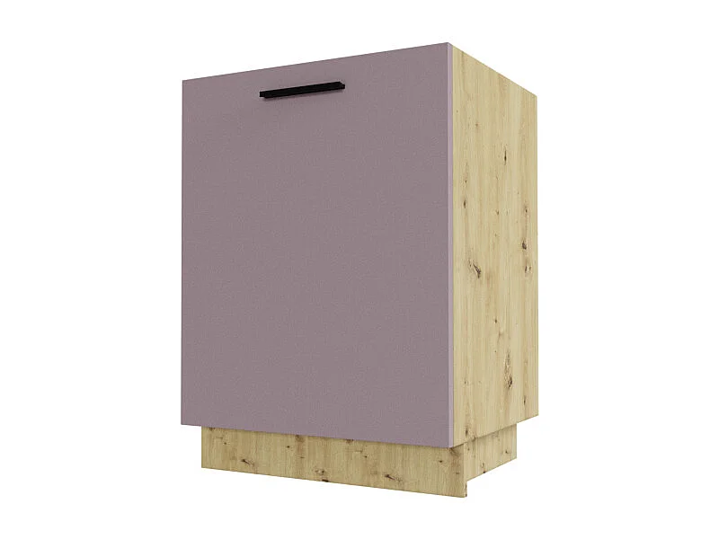 KÜCHENUNTERSCHRANK Bonn D1D/60 Rosé Kupfer Matt / Eiche Artisan Matt 60 / 50 / 82cm