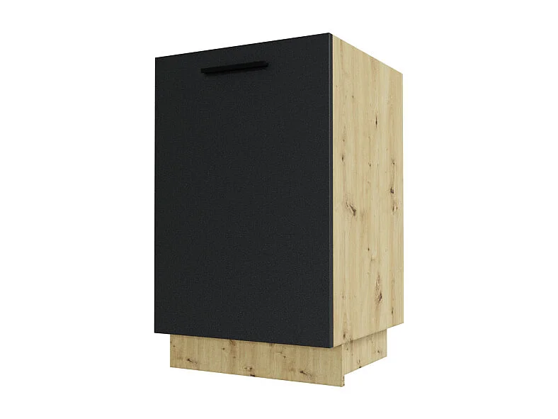KÜCHENUNTERSCHRANK Bonn Graphit Matt / Eiche Artisan Matt 50 / 50 / 82cm