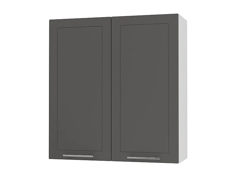 KÜCHENHÄNGESCHRANK Kvantum W4/90 Graphit Matt / Weiß Matt 90 / 32,5 / 96cm