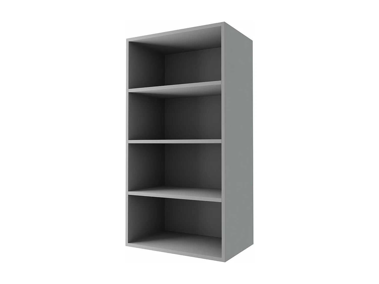 KÜCHENHÄNGESCHRANK Kvantum W4/50 Weiß Matt / Grau Matt 50 / 32,5 / 96cm