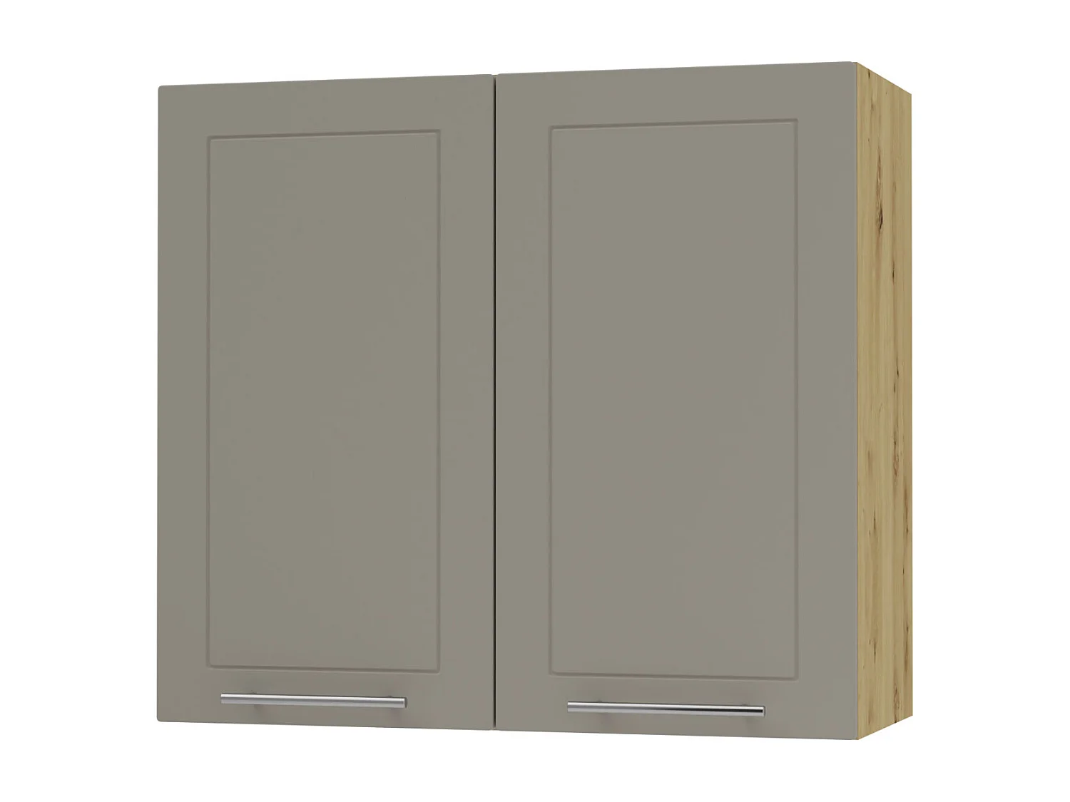 KÜCHENHÄNGESCHRANK Kvantum W3/80 Beige Matt / Eiche Artisan Matt 80 / 32,5 / 72cm