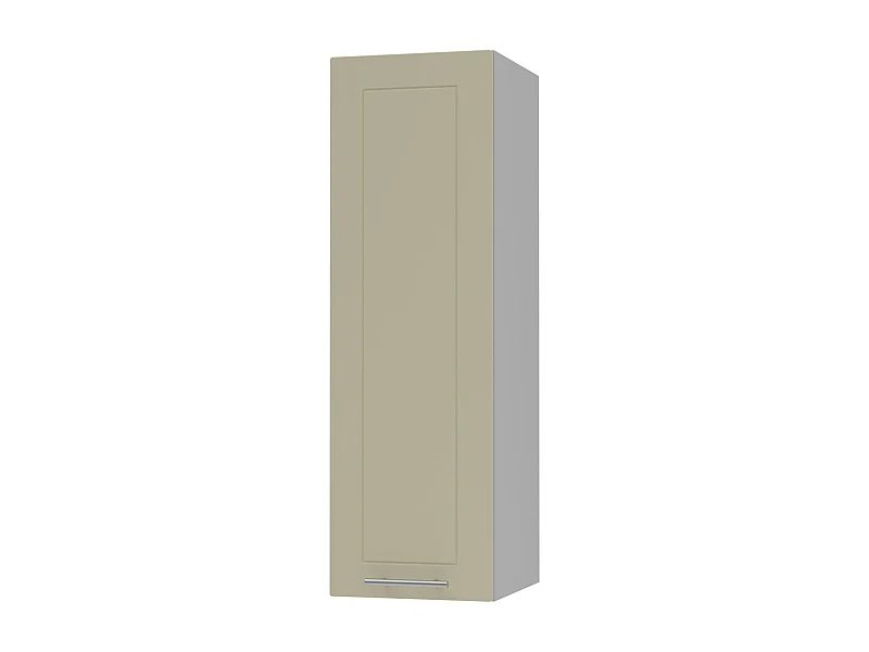 KÜCHENHÄNGESCHRANK Kvantum W4/30 Vanille Matt / Grau Matt 30 / 32,5 / 96cm