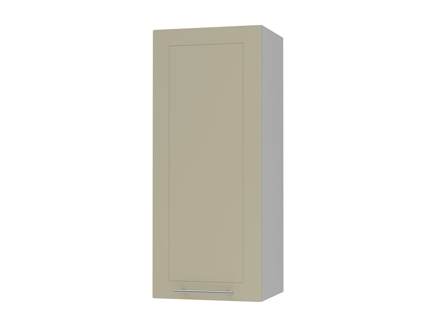 KÜCHENHÄNGESCHRANK Kvantum W4/40 Vanille Matt / Grau Matt 40 / 32,5 / 96cm