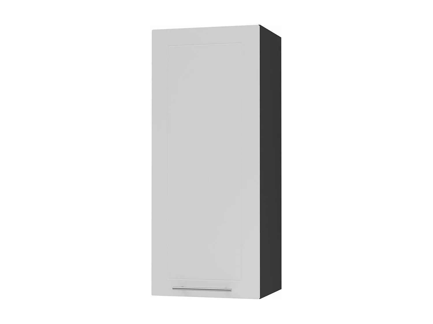 KÜCHENHÄNGESCHRANK Kvantum W4/40 Weiß Matt / Schwarz Matt 40 / 32,5 / 96cm