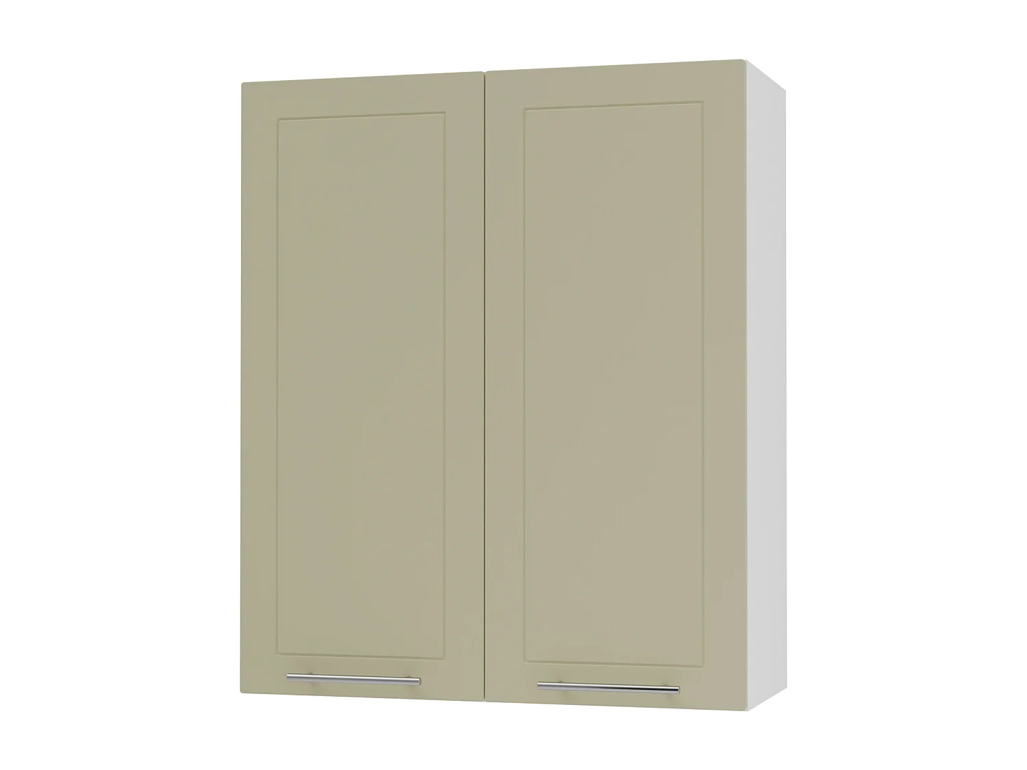 KÜCHENHÄNGESCHRANK Kvantum W4/80 Vanille Matt / Weiß Matt 80 / 32,5 / 96cm