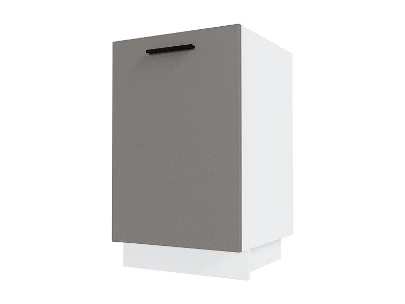 KÜCHENUNTERSCHRANK Bonn Stone Grey Matt / Weiß Matt 50 / 50 / 82cm