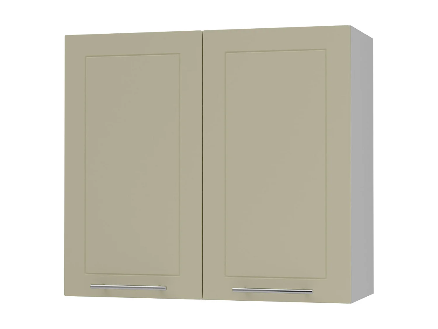 KÜCHENHÄNGESCHRANK Kvantum W3/80 Vanille Matt / Grau Matt 80 / 32,5 / 72cm