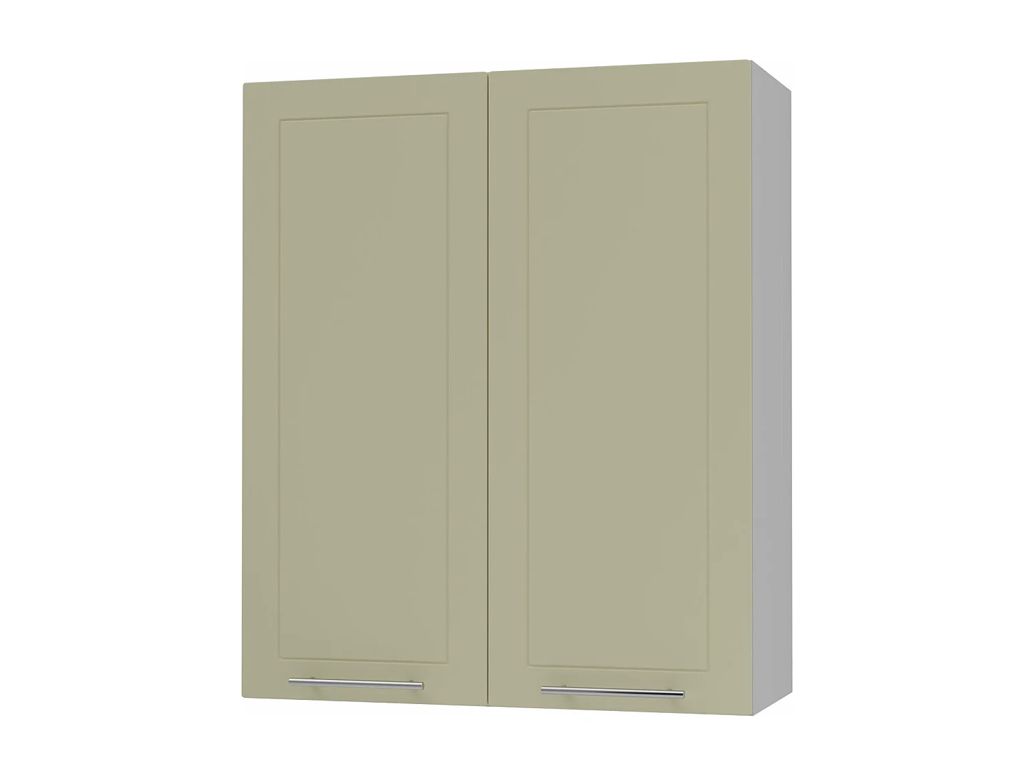 KÜCHENHÄNGESCHRANK Kvantum W4/80 Vanille Matt / Grau Matt 80 / 32,5 / 96cm